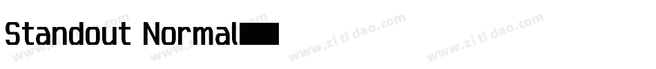 Standout Normal字体转换